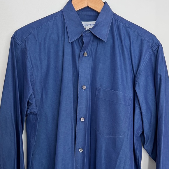 Comme des Garcons Cotton Button Down Shirt - Picture 3 of 7